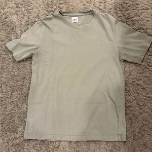 Zara Men's Mint Green Short Sleeve Tee
